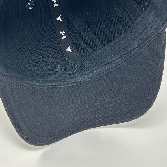 Under Armour Project Rock Womens Hat Cap Black Dwayne Johnson Snapback 6 Panel - Picture 5 of 11